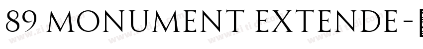 89 Monument Extende字体转换